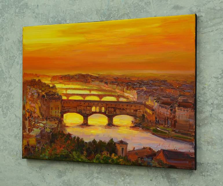 Original Figurative Architecture Painting by Alisa Onipchenko-Cherniakovska