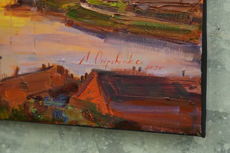 Original Figurative Architecture Painting by Alisa Onipchenko-Cherniakovska