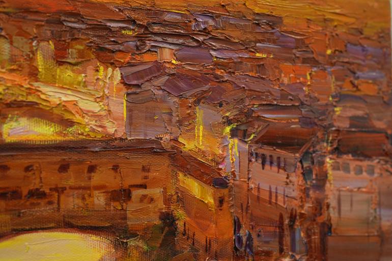 Original Figurative Architecture Painting by Alisa Onipchenko-Cherniakovska