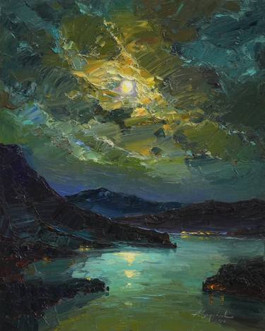 Original Contemporary Landscape Painting by Alisa Onipchenko-Cherniakovska