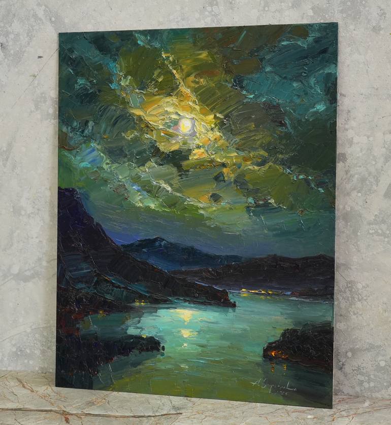 Original Contemporary Landscape Painting by Alisa Onipchenko-Cherniakovska