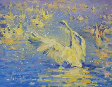 Original Contemporary Animal Painting by Alisa Onipchenko-Cherniakovska