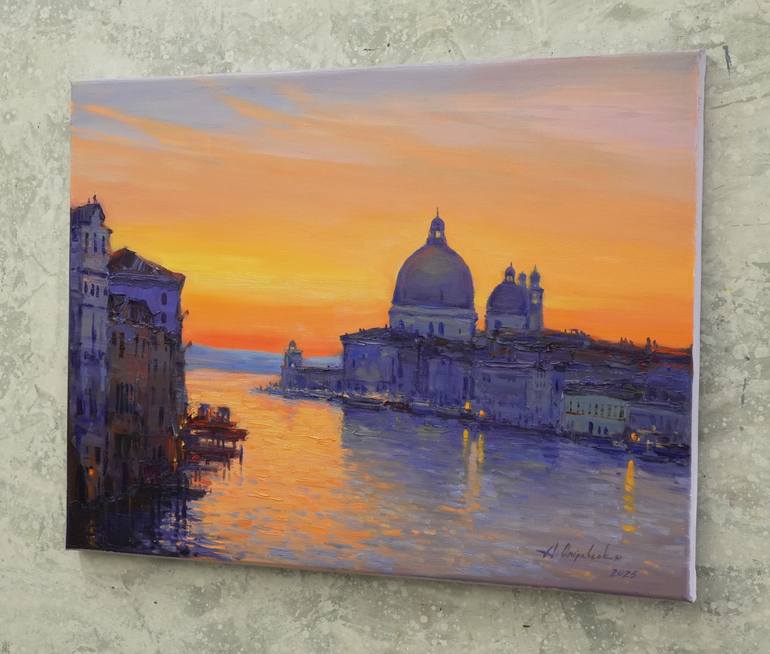 Original Figurative Landscape Painting by Alisa Onipchenko-Cherniakovska