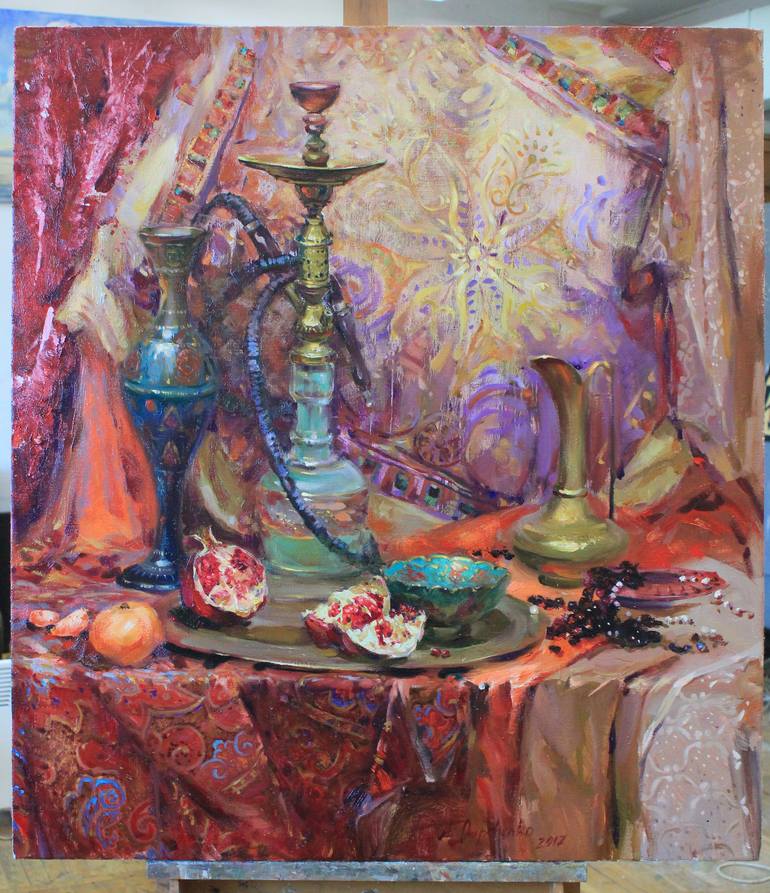 Original Expressionism Still Life Painting by Alisa Onipchenko-Cherniakovska