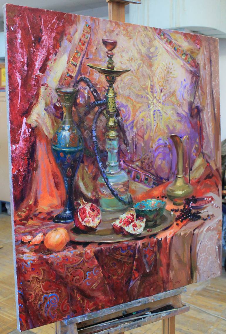 Original Expressionism Still Life Painting by Alisa Onipchenko-Cherniakovska