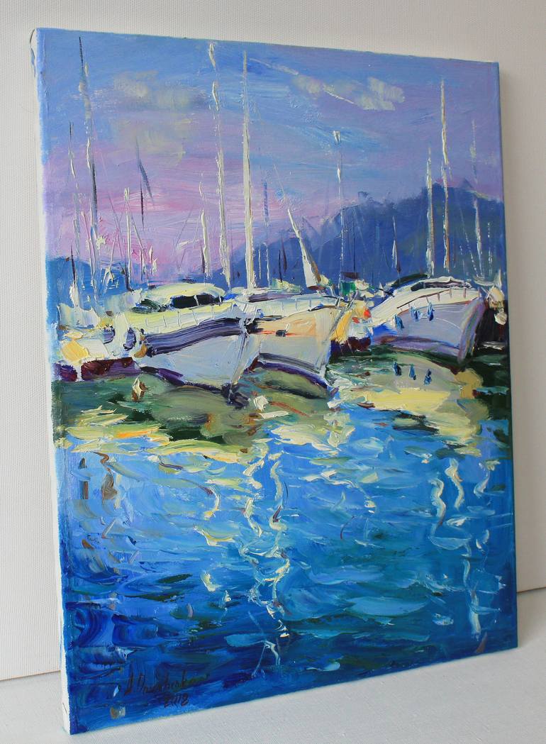 Original Expressionism Seascape Painting by Alisa Onipchenko-Cherniakovska