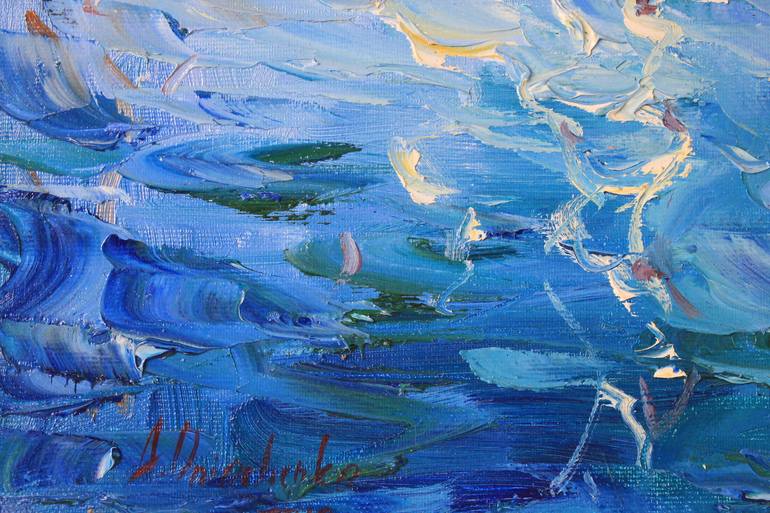 Original Expressionism Seascape Painting by Alisa Onipchenko-Cherniakovska