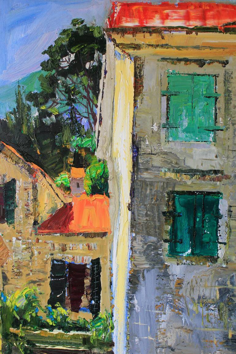 Original Expressionism Landscape Painting by Alisa Onipchenko-Cherniakovska