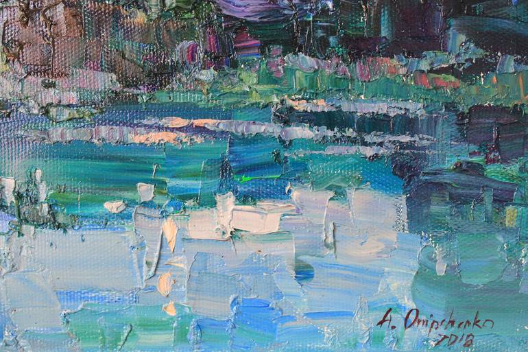 Original Abstract Landscape Painting by Alisa Onipchenko-Cherniakovska