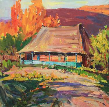 Original Expressionism Architecture Paintings by Alisa Onipchenko-Cherniakovska