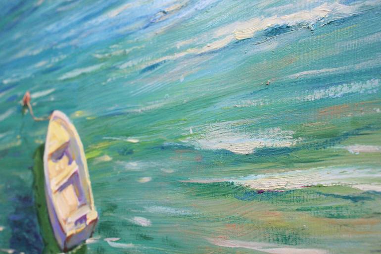 Original Abstract Expressionism Seascape Painting by Alisa Onipchenko-Cherniakovska
