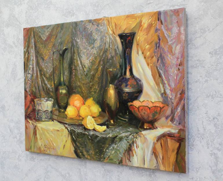 Original Fine Art Still Life Painting by Alisa Onipchenko-Cherniakovska