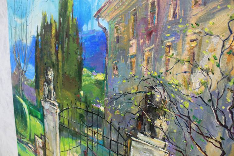 Original Architecture Painting by Alisa Onipchenko-Cherniakovska