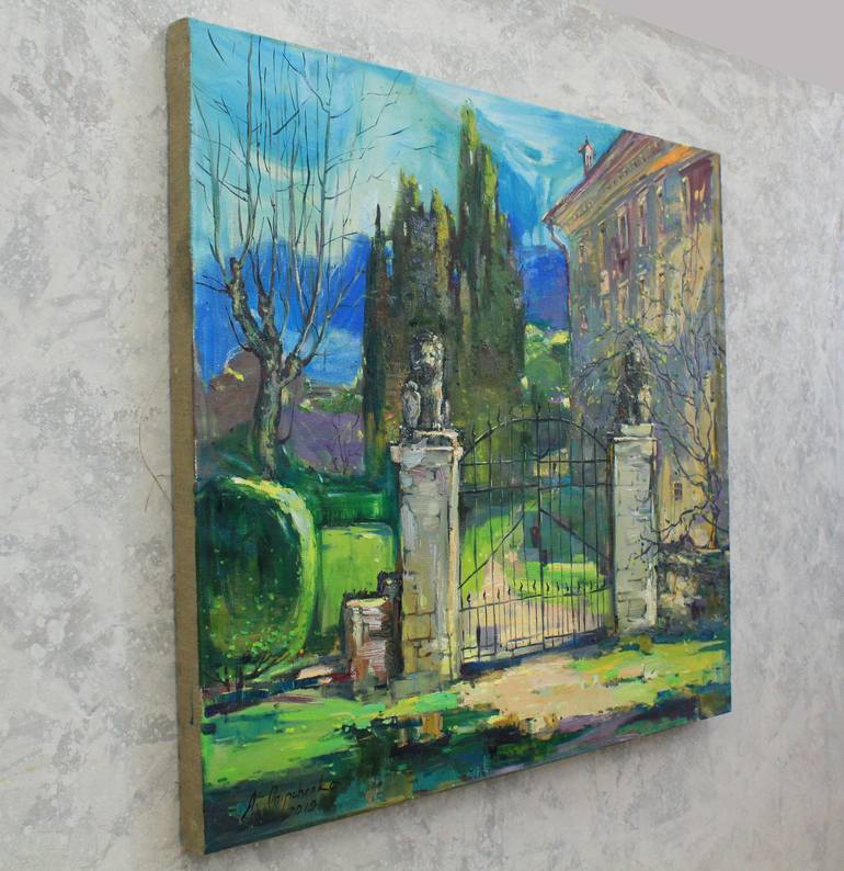 Original Architecture Painting by Alisa Onipchenko-Cherniakovska