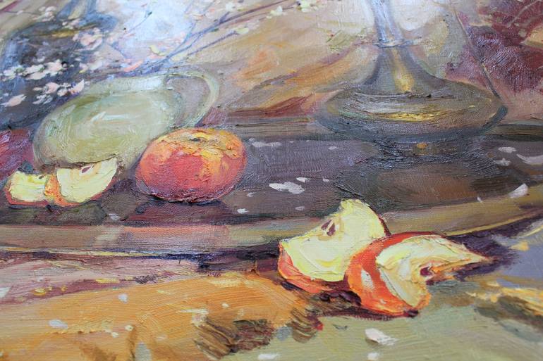 Original Documentary Still Life Painting by Alisa Onipchenko-Cherniakovska