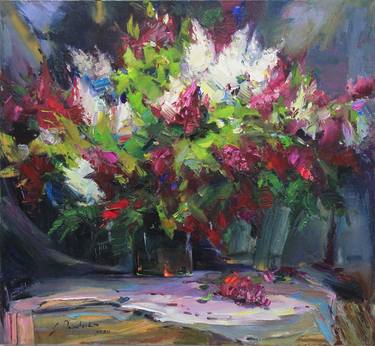 Original Expressionism Floral Paintings by Alisa Onipchenko-Cherniakovska