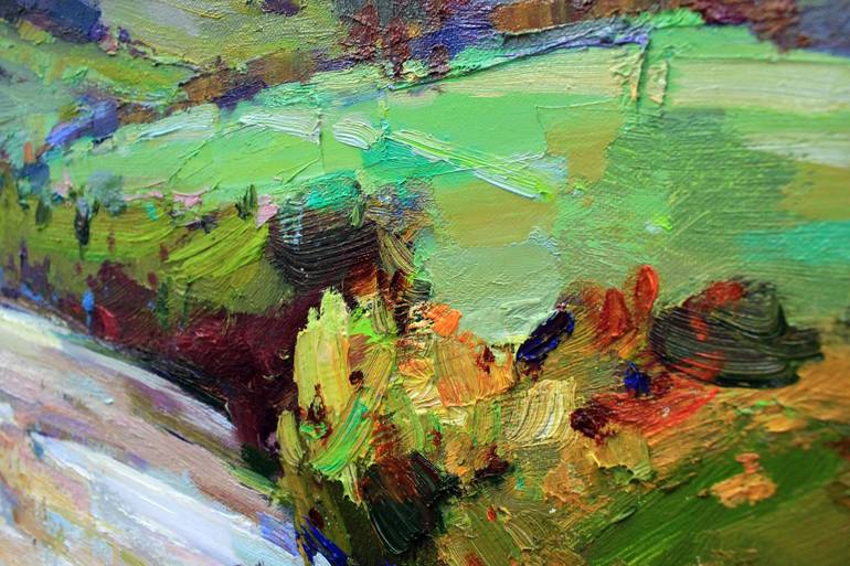 Original Expressionism Landscape Painting by Alisa Onipchenko-Cherniakovska