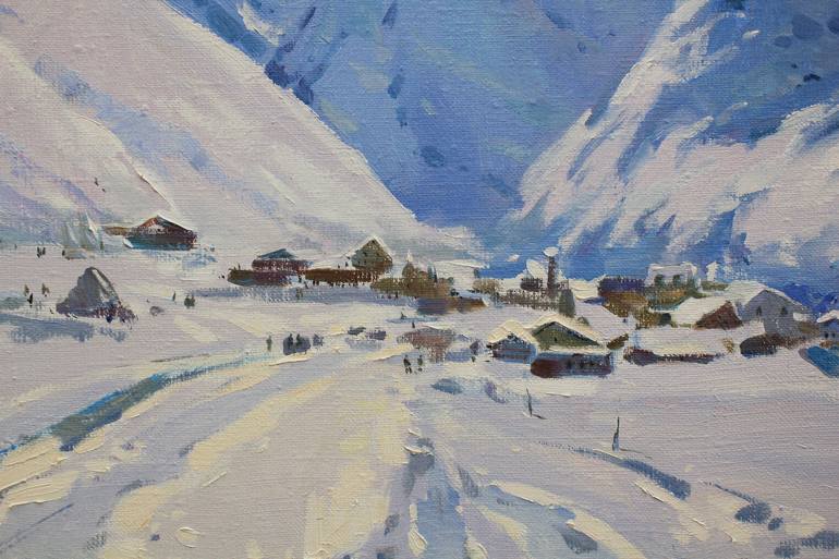 Original Documentary Landscape Painting by Alisa Onipchenko-Cherniakovska