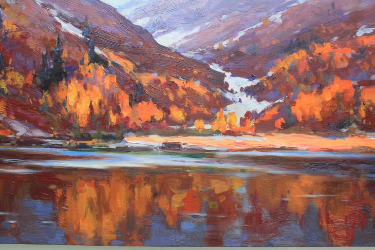 Original Expressionism Landscape Painting by Alisa Onipchenko-Cherniakovska