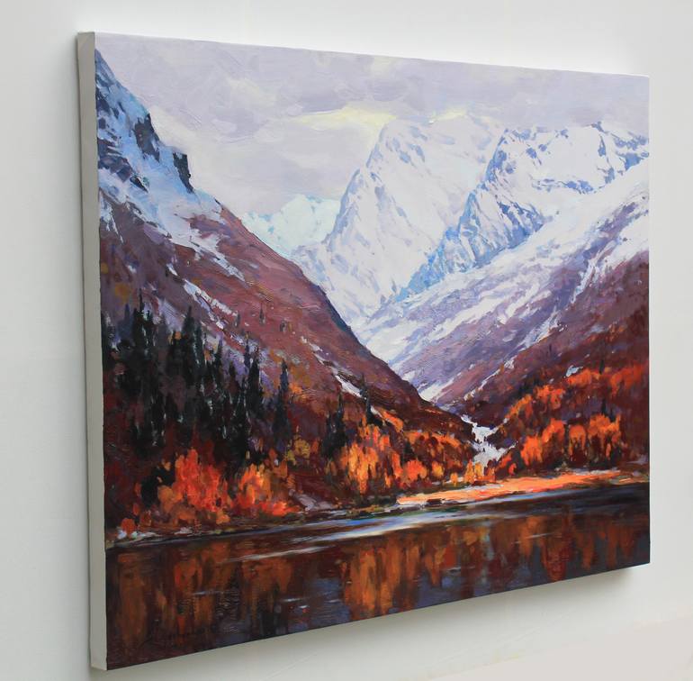 Original Expressionism Landscape Painting by Alisa Onipchenko-Cherniakovska