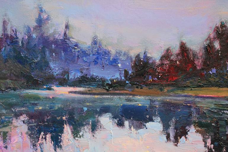 Original Abstract Landscape Painting by Alisa Onipchenko-Cherniakovska