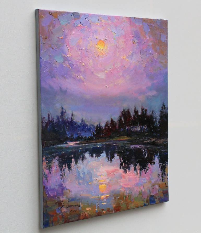 Original Abstract Landscape Painting by Alisa Onipchenko-Cherniakovska