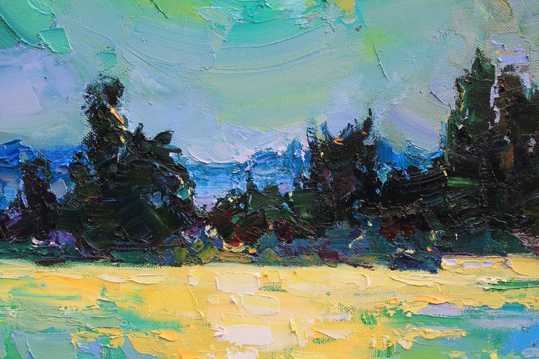 Original Abstract Beach Painting by Alisa Onipchenko-Cherniakovska