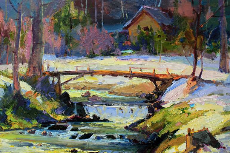 Original Realism Landscape Painting by Alisa Onipchenko-Cherniakovska