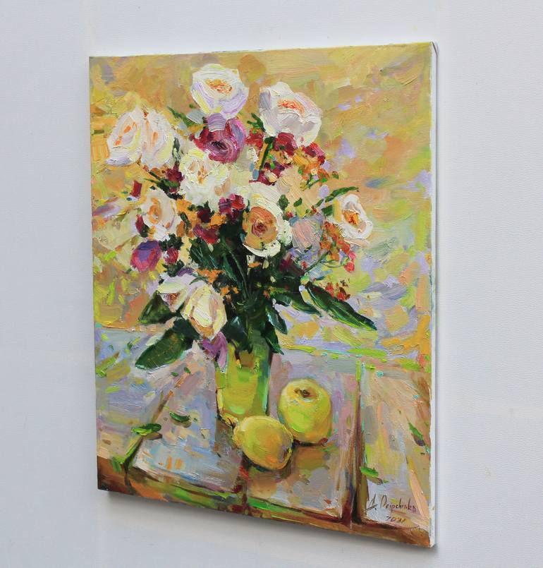 Original Expressionism Floral Painting by Alisa Onipchenko-Cherniakovska