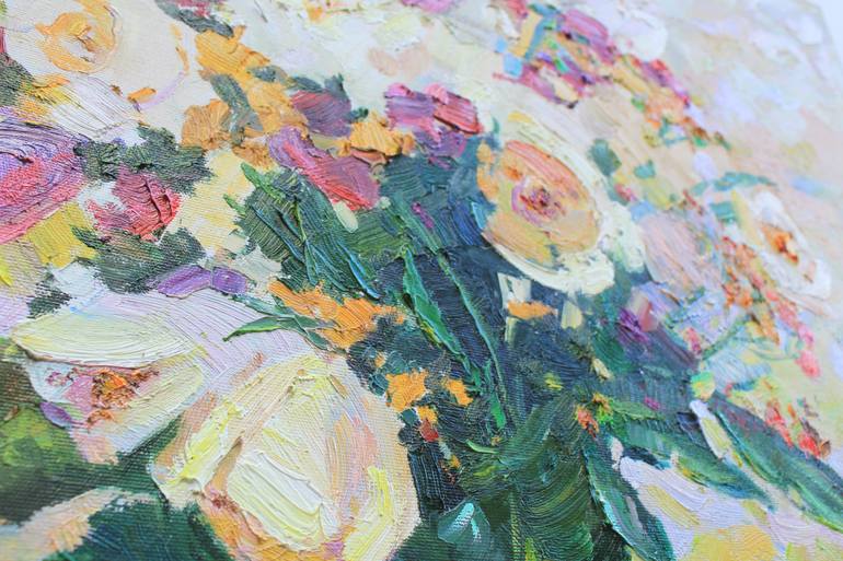 Original Expressionism Floral Painting by Alisa Onipchenko-Cherniakovska