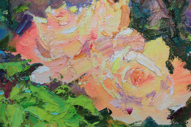 Original Expressionism Floral Painting by Alisa Onipchenko-Cherniakovska