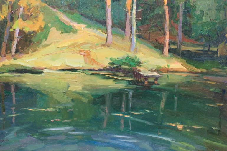 Original Expressionism Landscape Painting by Alisa Onipchenko-Cherniakovska