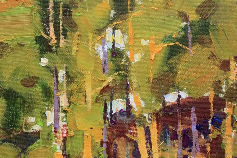 Original Expressionism Landscape Painting by Alisa Onipchenko-Cherniakovska