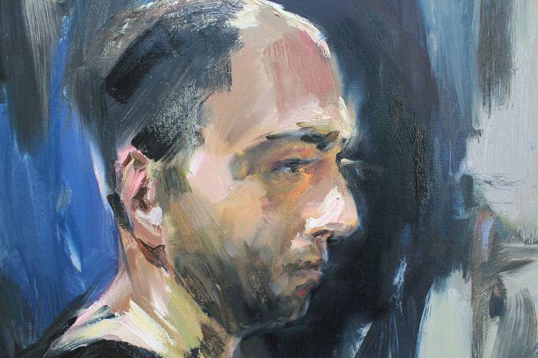 Original Expressionism Portrait Painting by Alisa Onipchenko-Cherniakovska