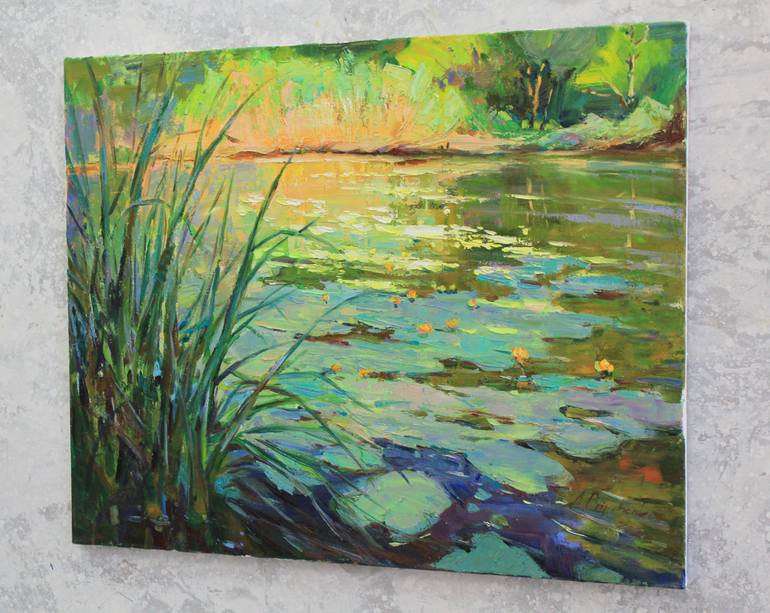 Original Expressionism Landscape Painting by Alisa Onipchenko-Cherniakovska