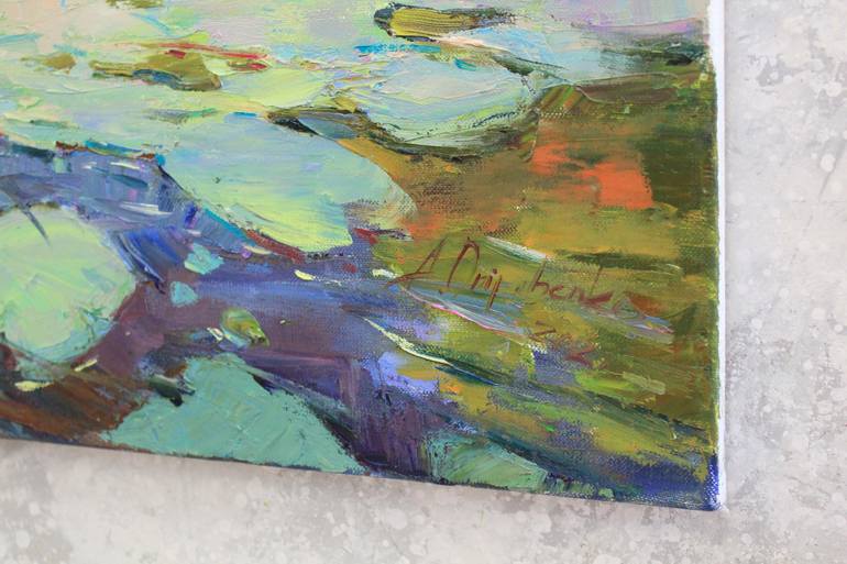 Original Expressionism Landscape Painting by Alisa Onipchenko-Cherniakovska