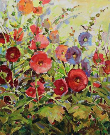Original Expressionism Floral Paintings by Alisa Onipchenko-Cherniakovska