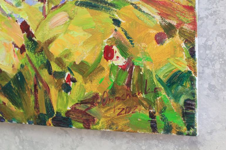 Original Expressionism Floral Painting by Alisa Onipchenko-Cherniakovska