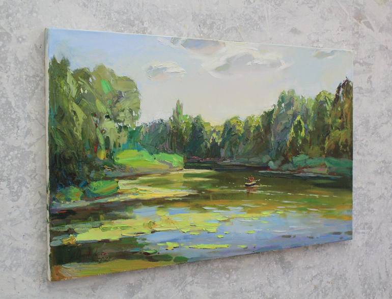 Original Expressionism Landscape Painting by Alisa Onipchenko-Cherniakovska