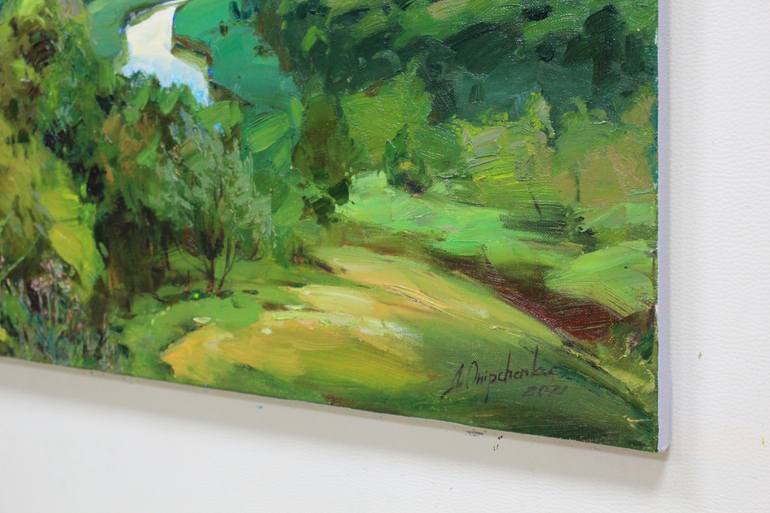 Original Expressionism Landscape Painting by Alisa Onipchenko-Cherniakovska