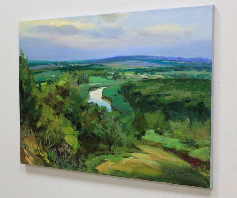 Original Expressionism Landscape Painting by Alisa Onipchenko-Cherniakovska
