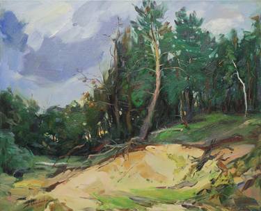 "On the edge" Original landscape Oil painting on canvas thumb