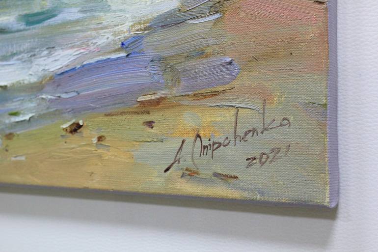 Original Expressionism Seascape Painting by Alisa Onipchenko-Cherniakovska