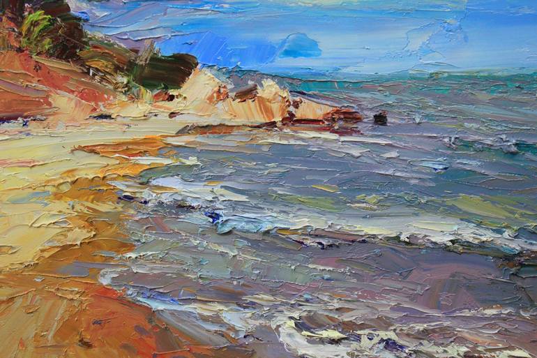 Original Expressionism Seascape Painting by Alisa Onipchenko-Cherniakovska