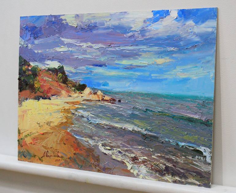 Original Expressionism Seascape Painting by Alisa Onipchenko-Cherniakovska