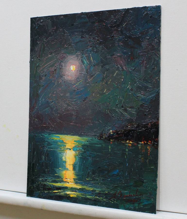 Original Expressionism Seascape Painting by Alisa Onipchenko-Cherniakovska