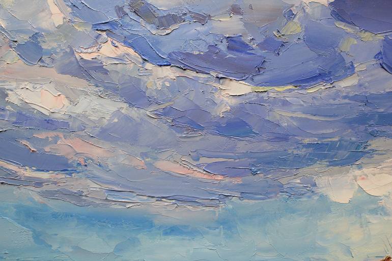 Original Impressionism Seascape Painting by Alisa Onipchenko-Cherniakovska