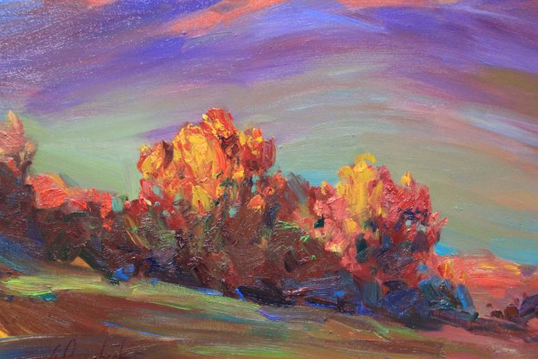 Original Expressionism Landscape Painting by Alisa Onipchenko-Cherniakovska