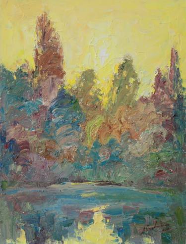 Original Expressionism Landscape Paintings by Alisa Onipchenko-Cherniakovska