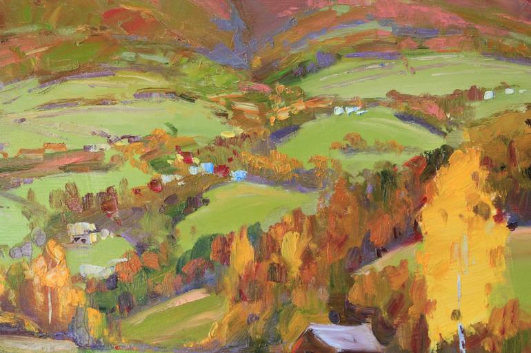 Original Expressionism Landscape Painting by Alisa Onipchenko-Cherniakovska
